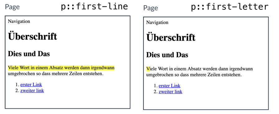 Document Object Model und Selektor