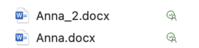 Darstellung von Dateien im OneDrive im Finder