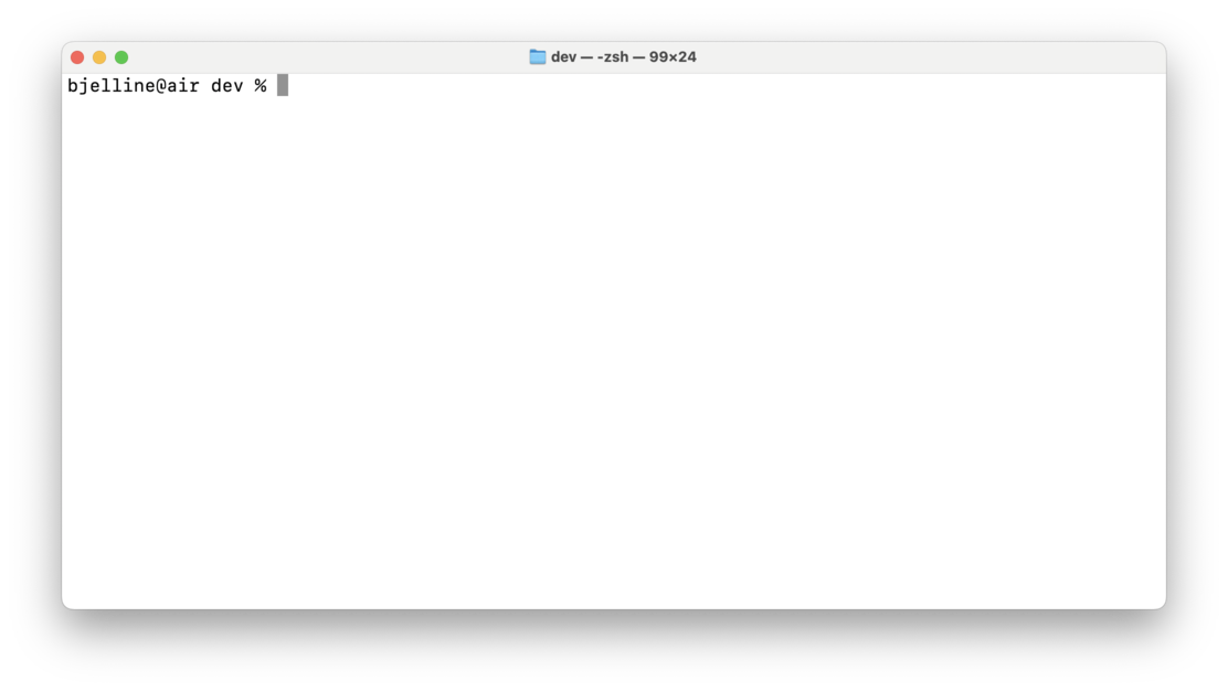 Abbildung: Terminal auf Mac OS X