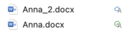 Darstellung von Dateien im OneDrive im Finder